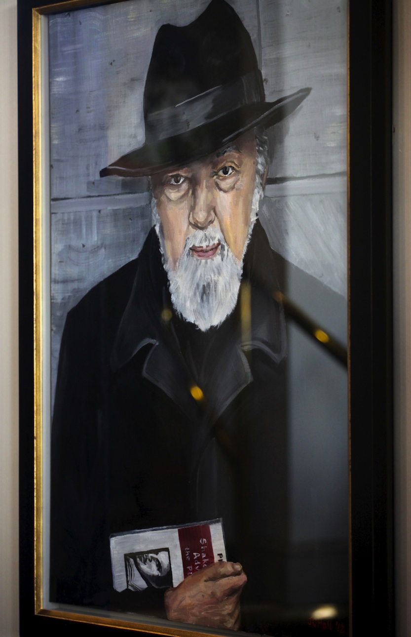 Portrait of Sir Peter Hall by Artist Jenny Hall